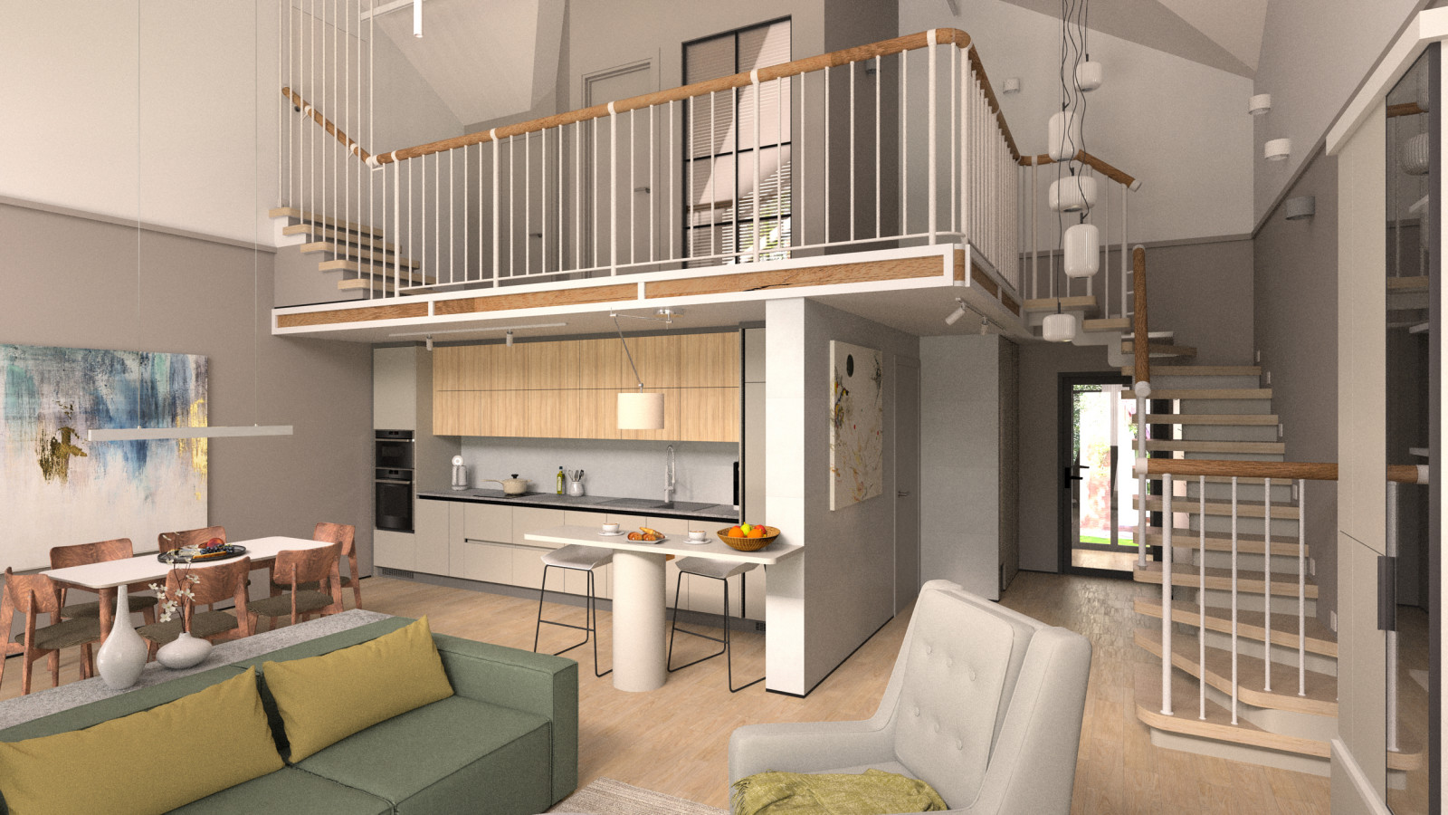 Обложка проекта: Дом с современным интерьером из недостроя