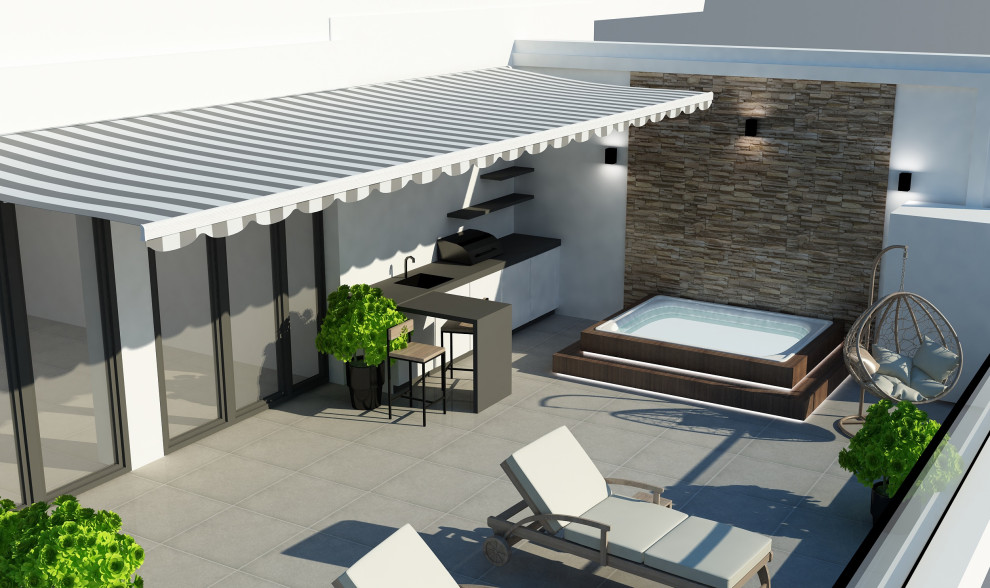 Терасса 21 этажа В ЖК Акай сити