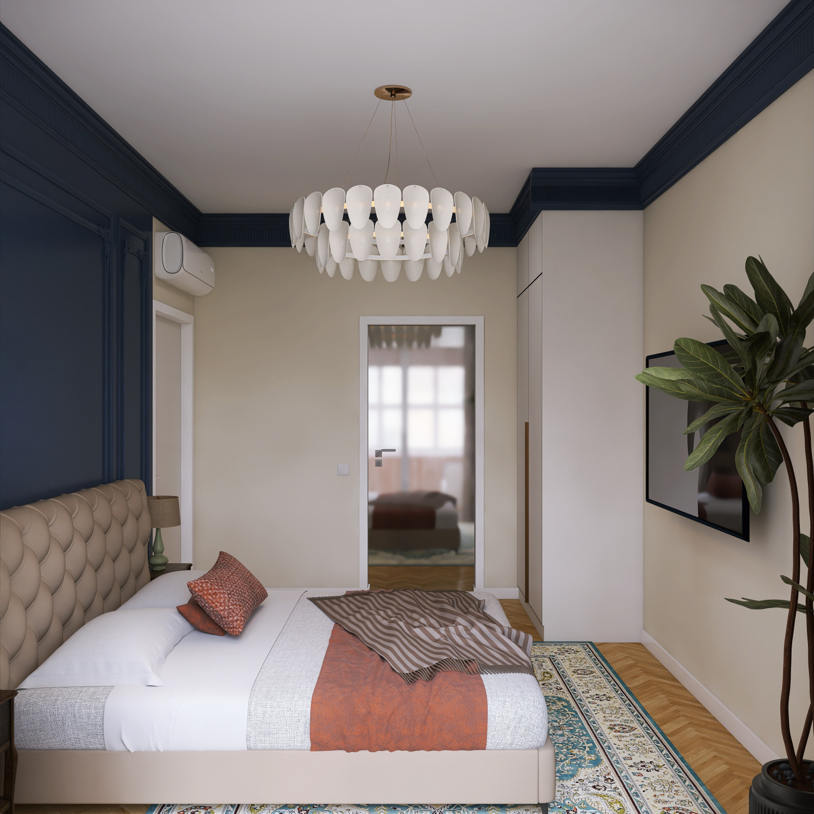 Дизайн интерьера 2х комнатной квартиры в ЖК "Парк Столиц" г. Екатеринбург