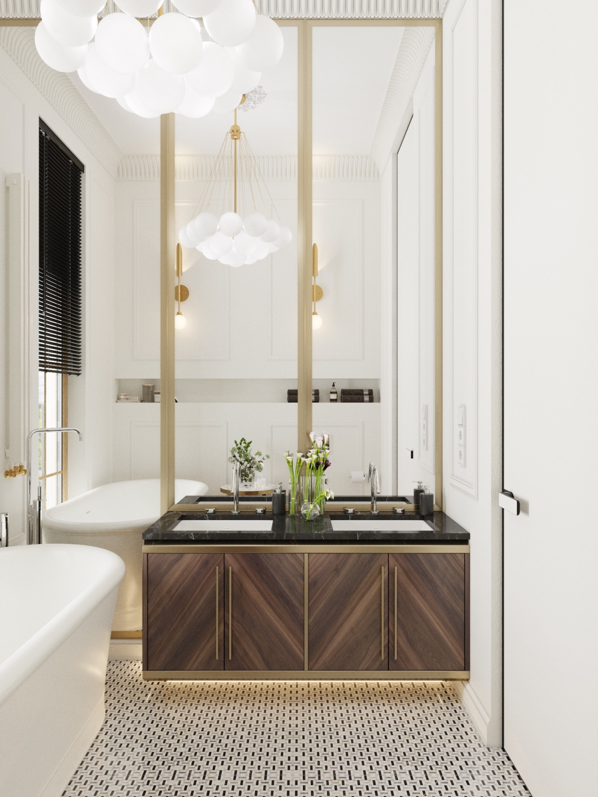 Ванная комната с окном