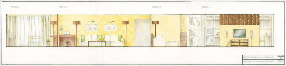 Проект квартиры г. Новосибирск ул. Овражная 2008г.