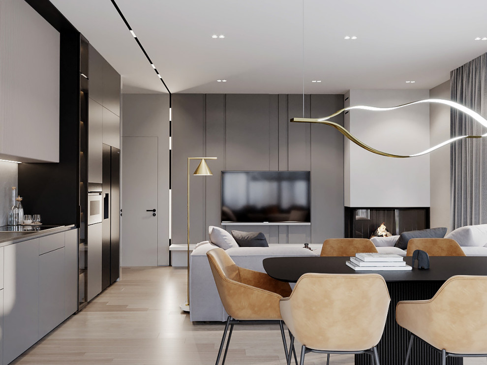 Дизайн-проект интерьера частного одноэтажного дома в Калининградской области