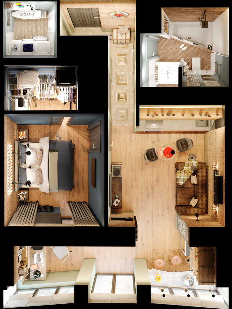 Обложка проекта: Мини-лофт для байкера