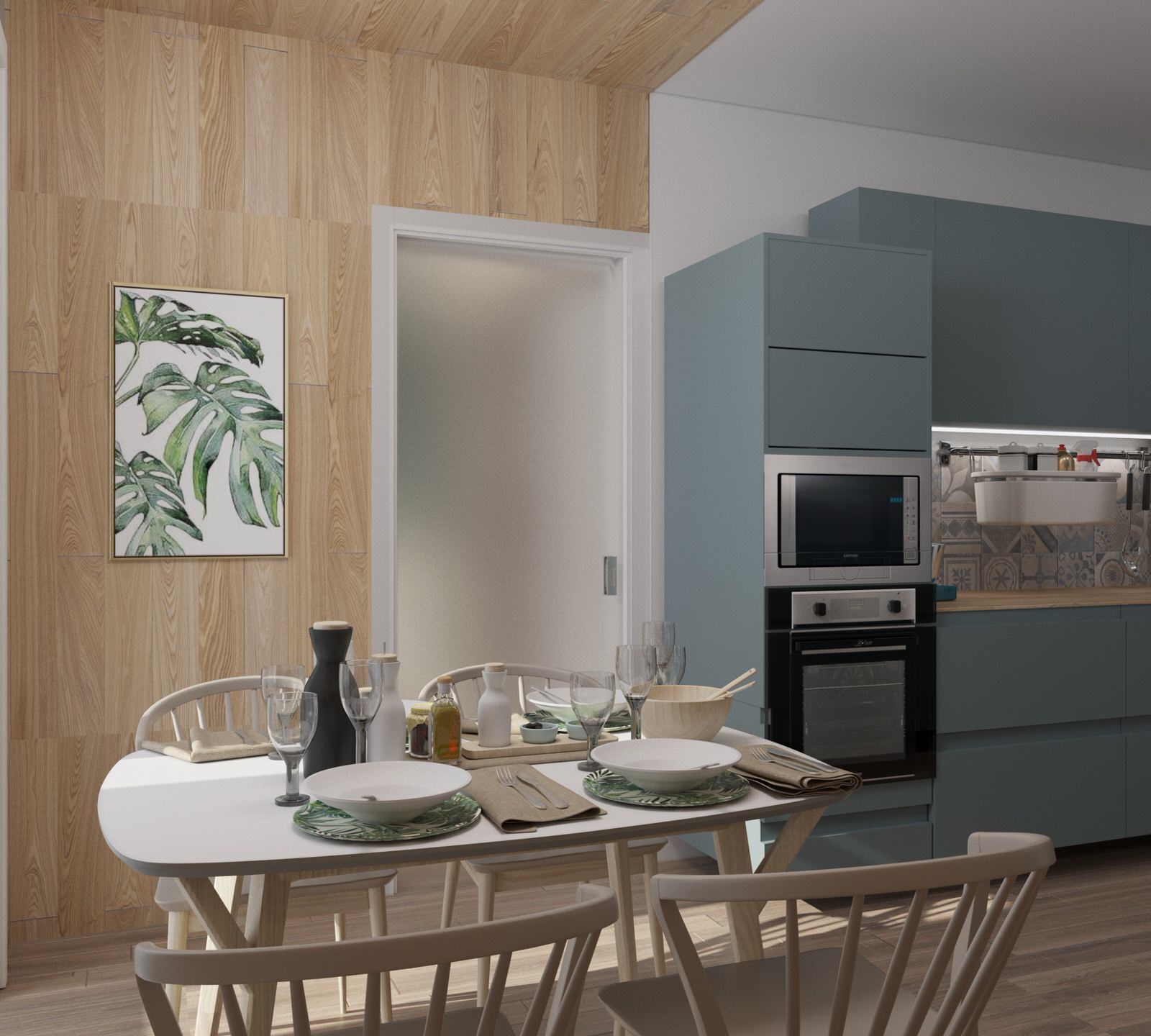 Квартира в современном стиле со скандинавским настроением