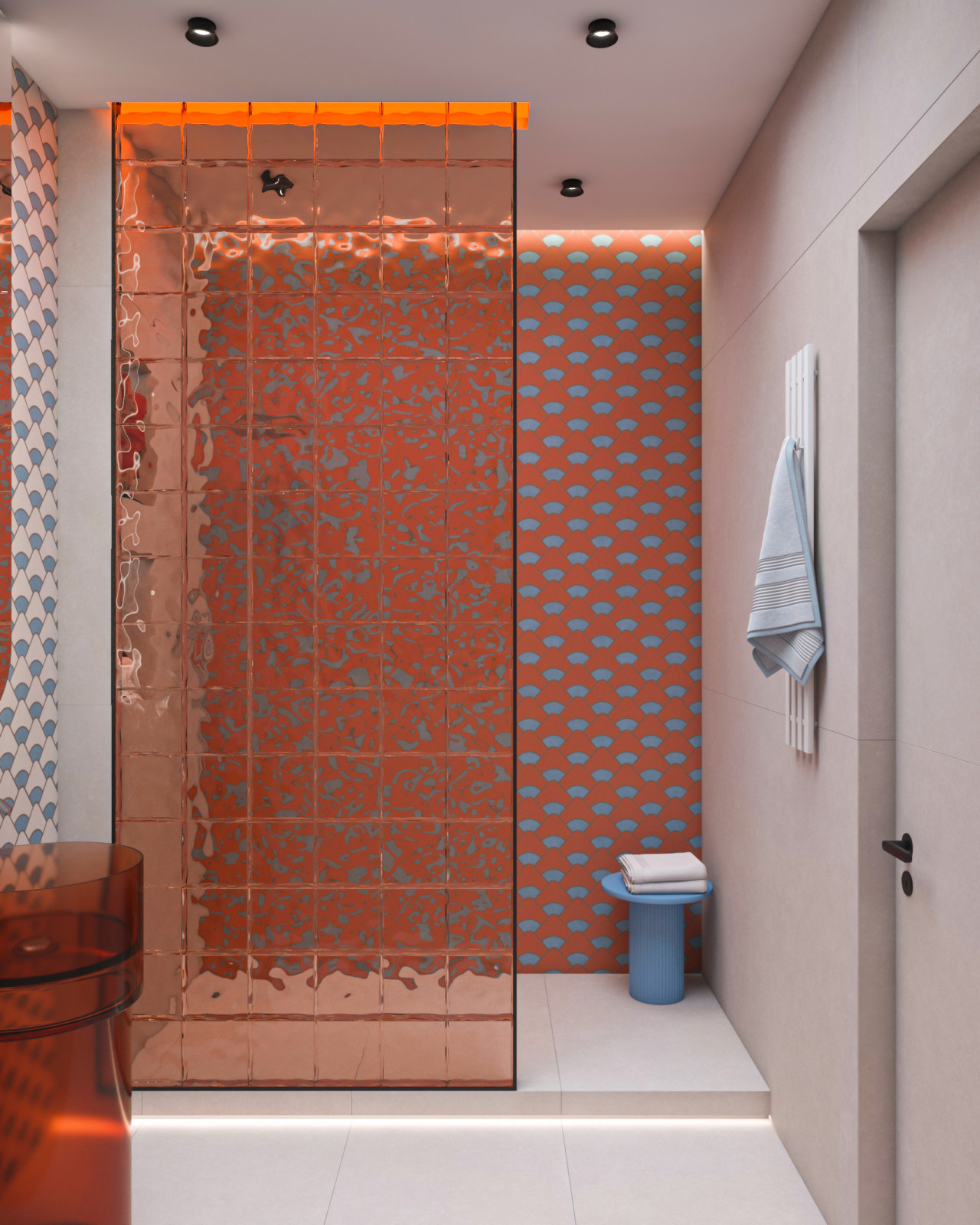 Дизайн двухкомнатной квартиры 65кв.м в центе города для молодой девушки.