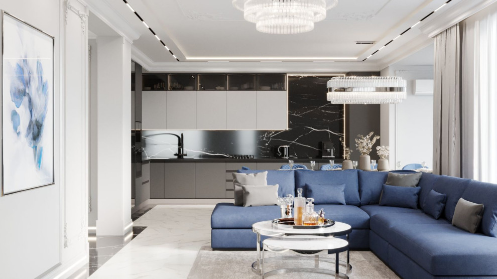 Частный дом // 1 этаж // Дизайн студия Льва Терехова