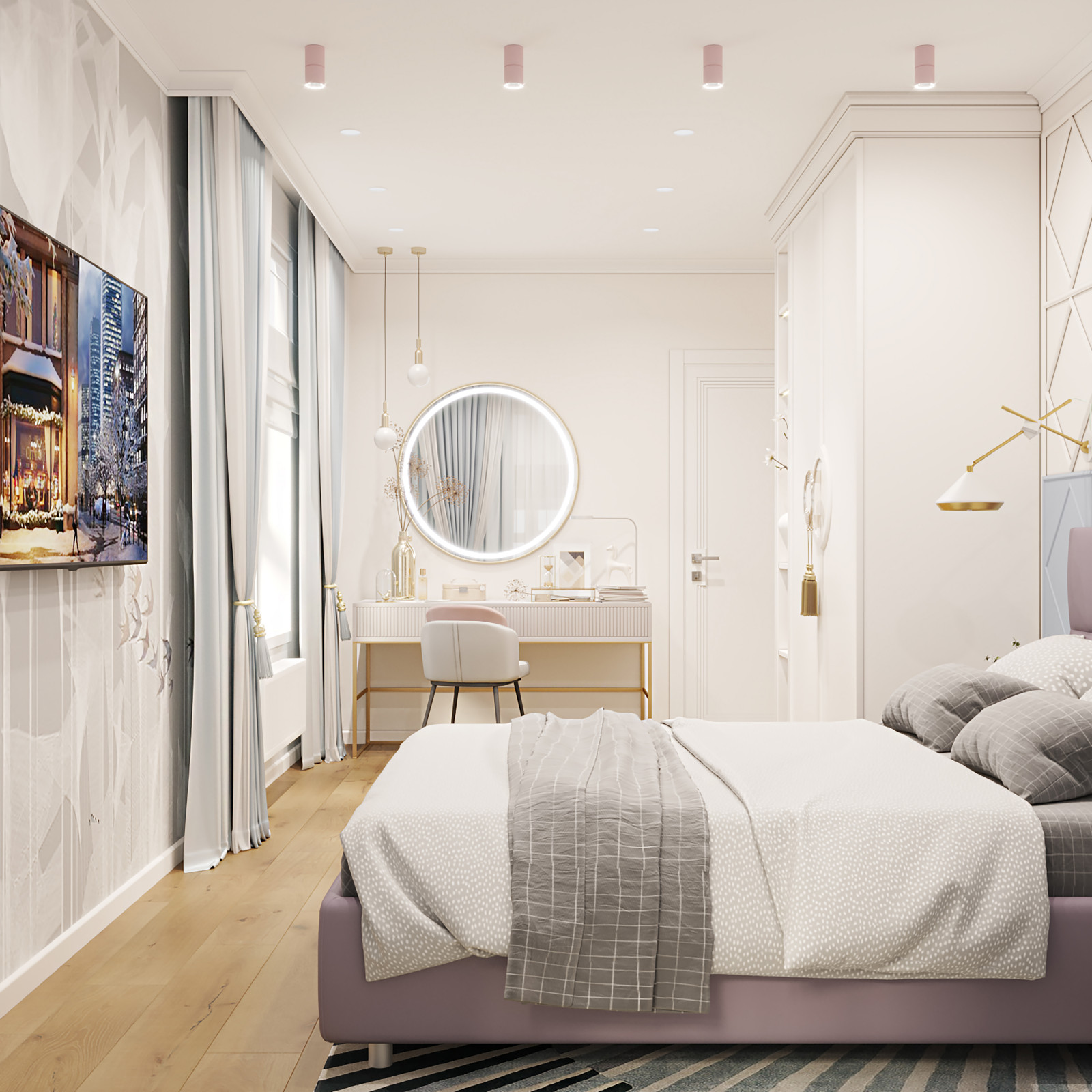 Дизайн-проект квартиры ЖК Поколения. S=78,3 м2