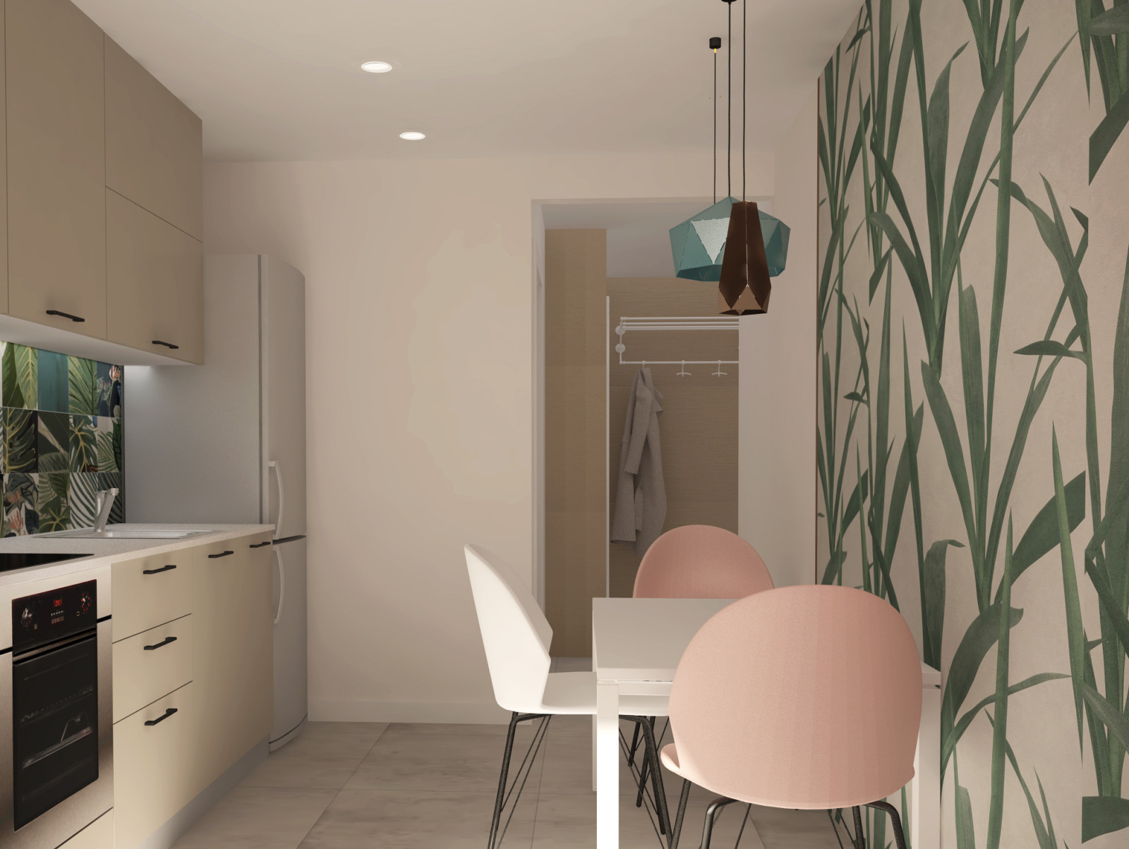 Двух комнатная квартира для девушки