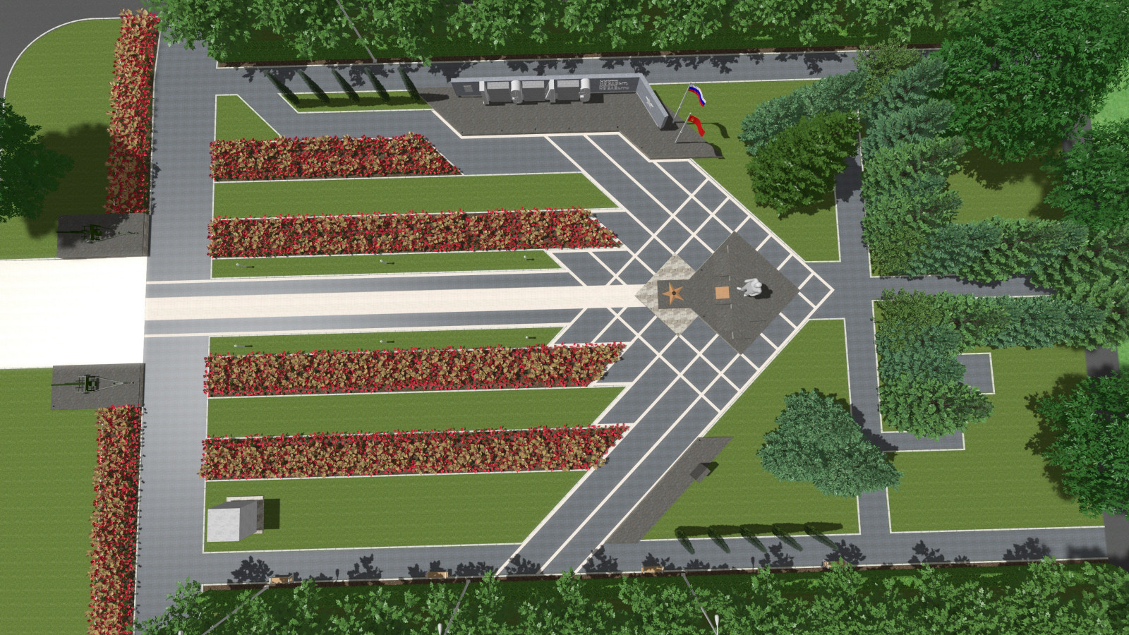 Мемориальный комплекс "Вечный Огонь" в г.Жиздра, 2021