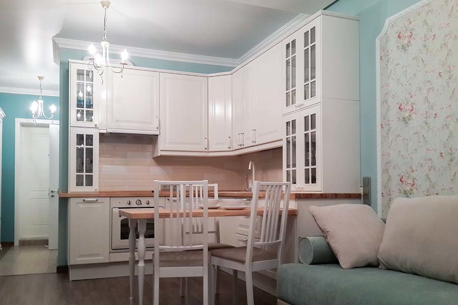 Голубая квартира -студия.