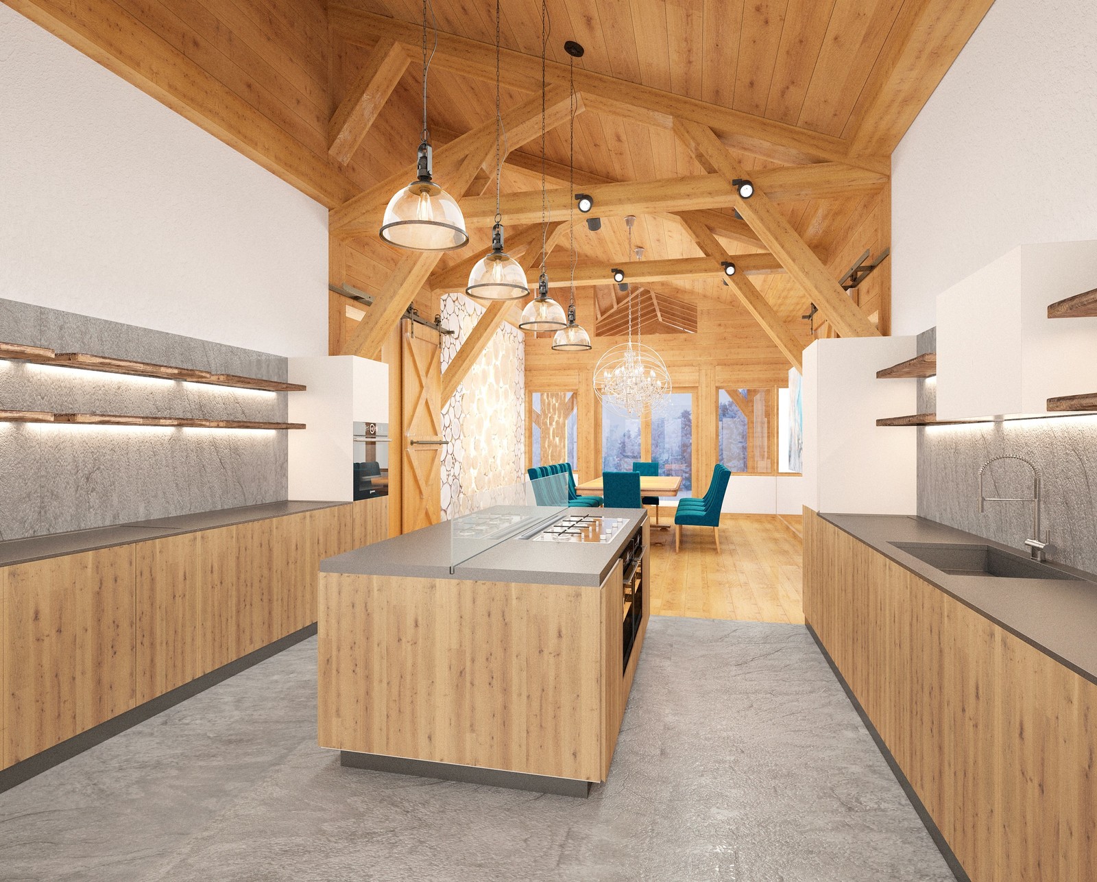 Дом в Аржаниках, разделенный на 3 части, основная, гостевая и оздоровительная