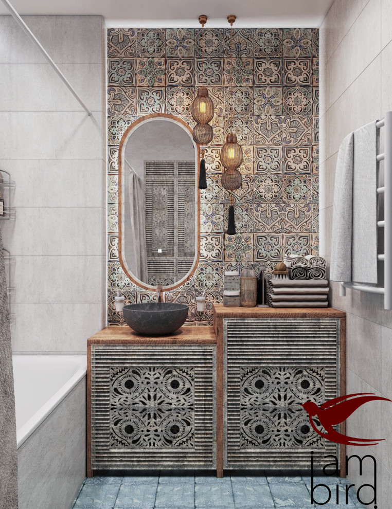 Обложка проекта: Бохо-Шик в историческом районе Москвы 80 кв.м