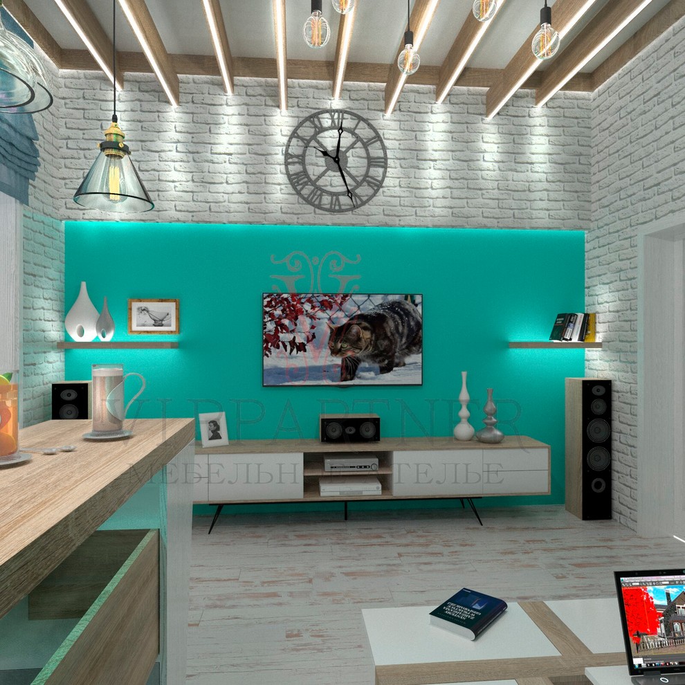 Бирюза в кирпиче