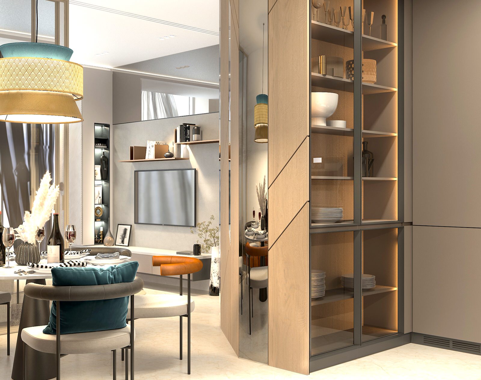 Обложка проекта: Дизайн интерьера кухни-студии в современном стиле