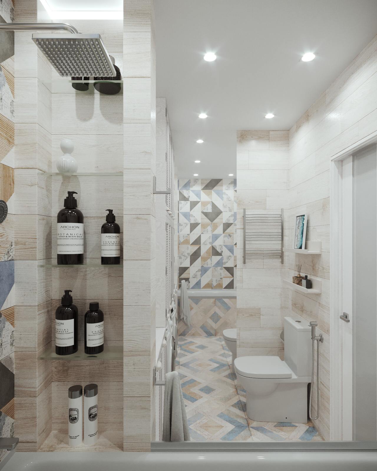 Проект интерьера двухкомнатной квартиры в стиле сканди