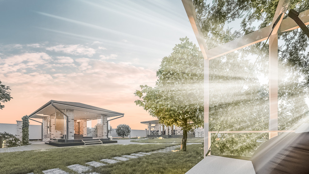 Дом с ландшафтом Воронеж