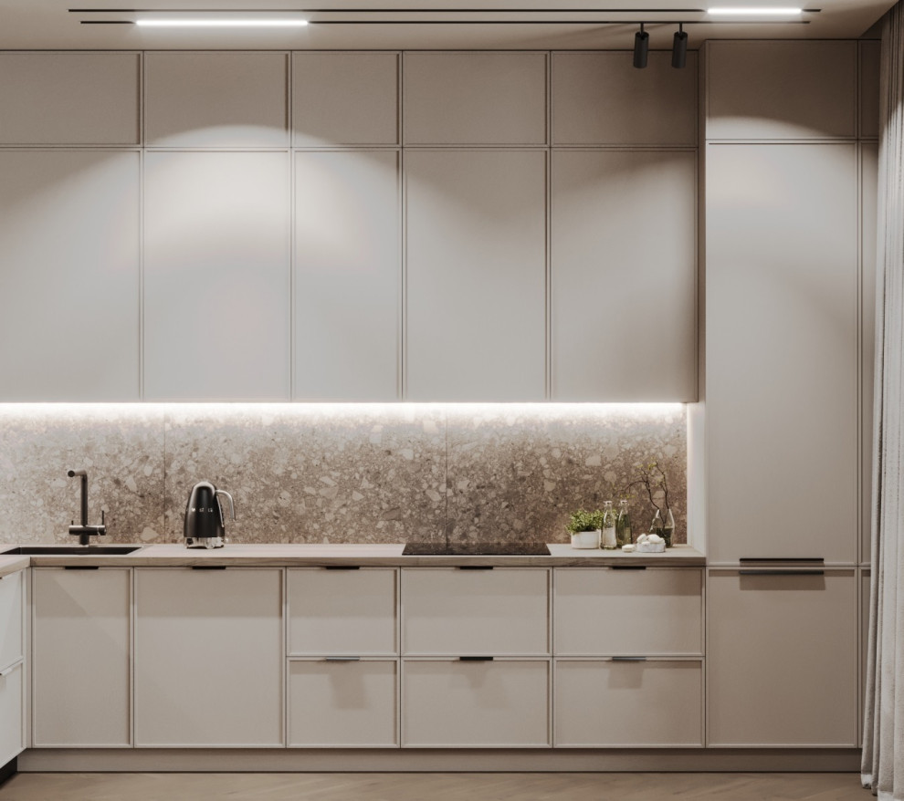 Двух комнатная квартира в стиле эко минимализм. 2023-24 г