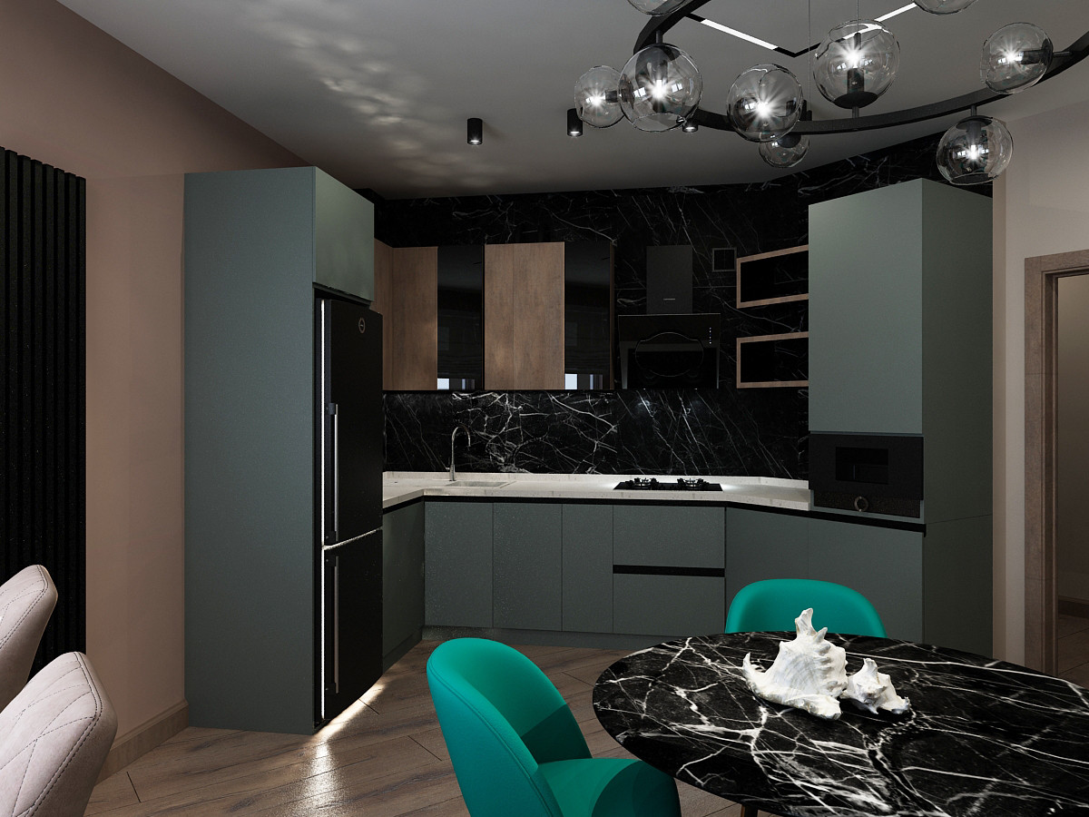 Квартира в современном стиле в разных вариантах исполнения