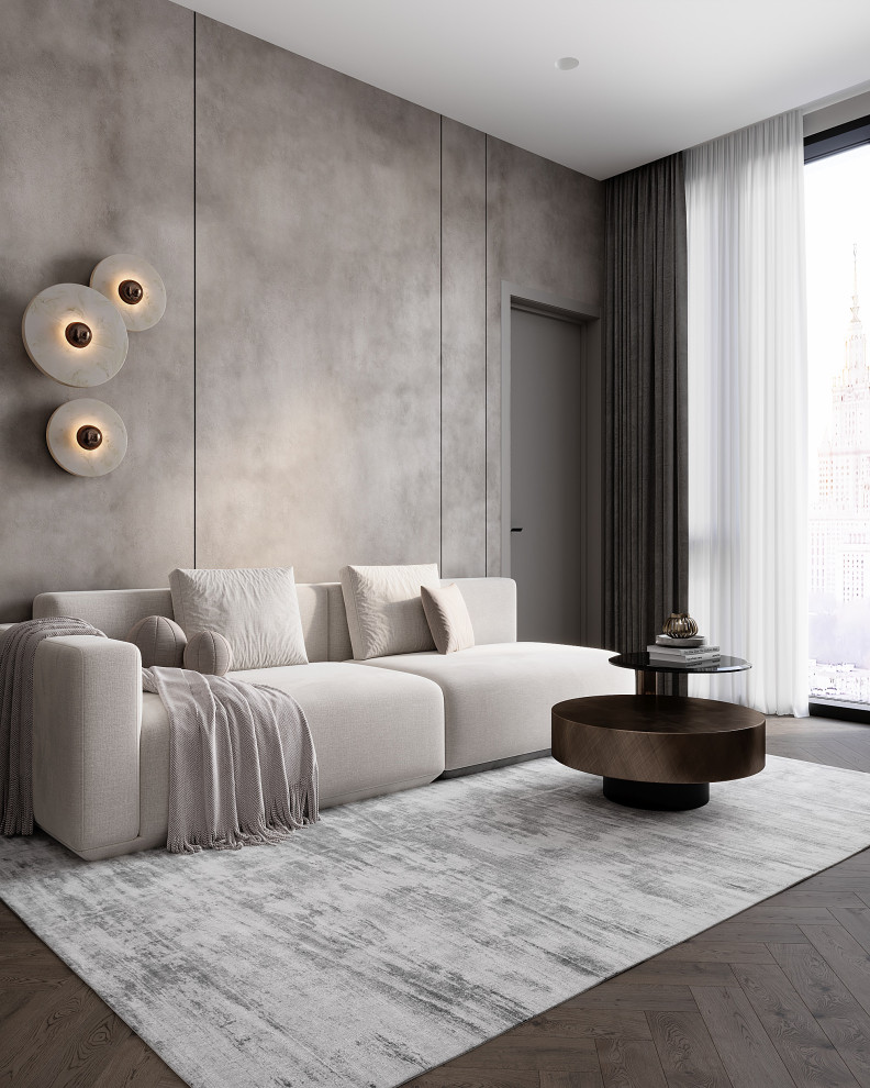 Обложка проекта: Will Towers Квартира 111м2 Гостинная, Прихожая