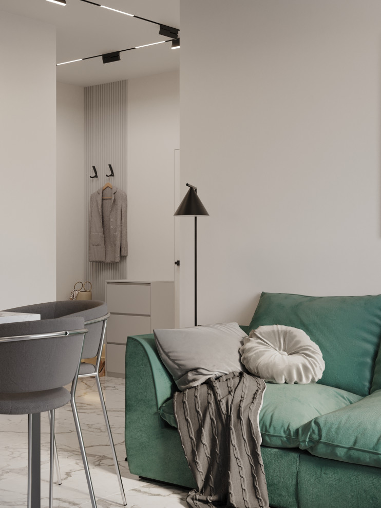 Однокомнатная квартира для молодой девушки, площадь 41 кв.м