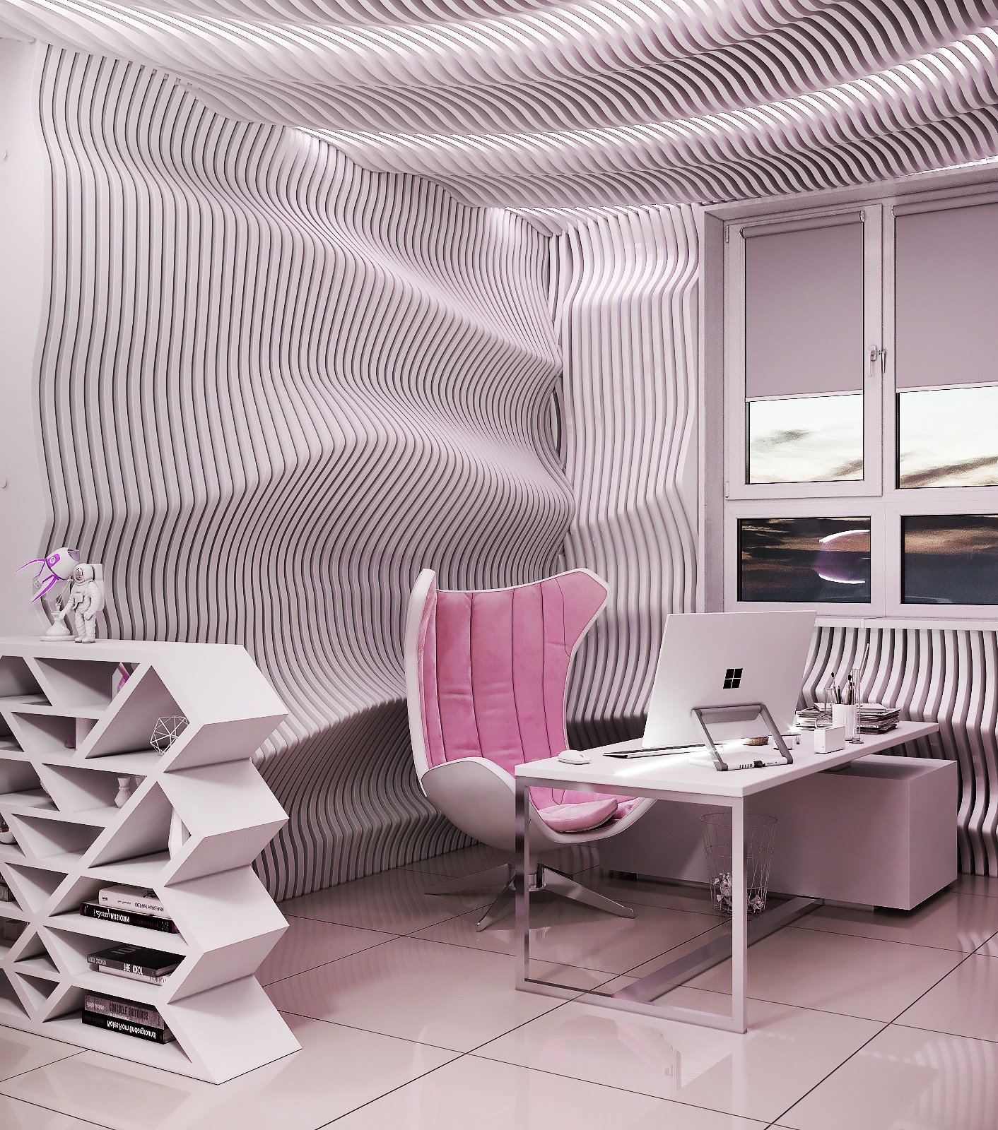 "BEAUTY-РАКЕТА" Космический офис для бьюти блогера