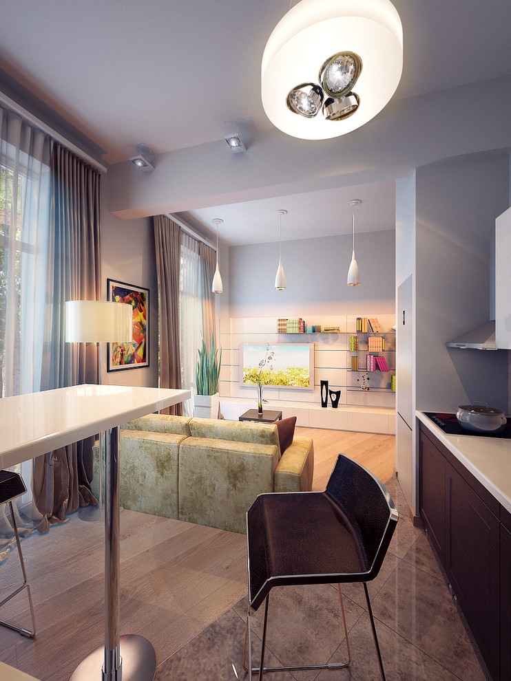 Обложка проекта: Compact flat for 2 young people