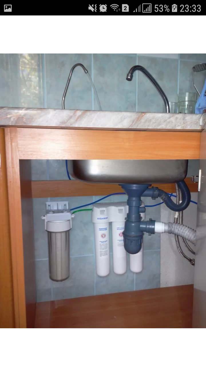 Обложка проекта: установка фильбров для воды.