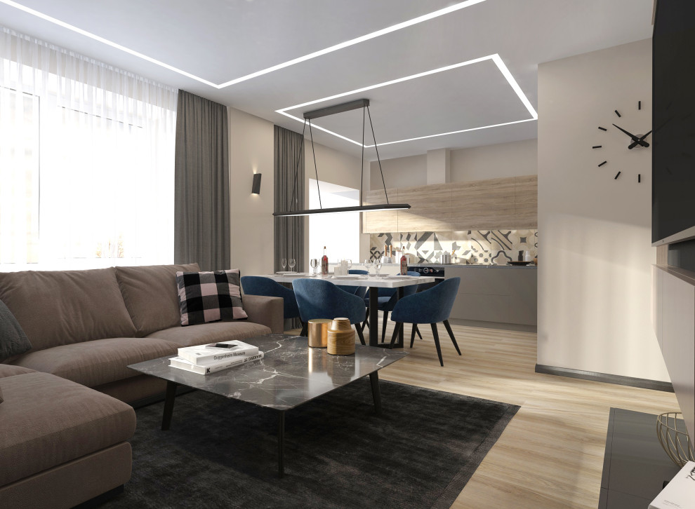 Квартира 100 кв.м. в жилом комплексе. Современный стиль.