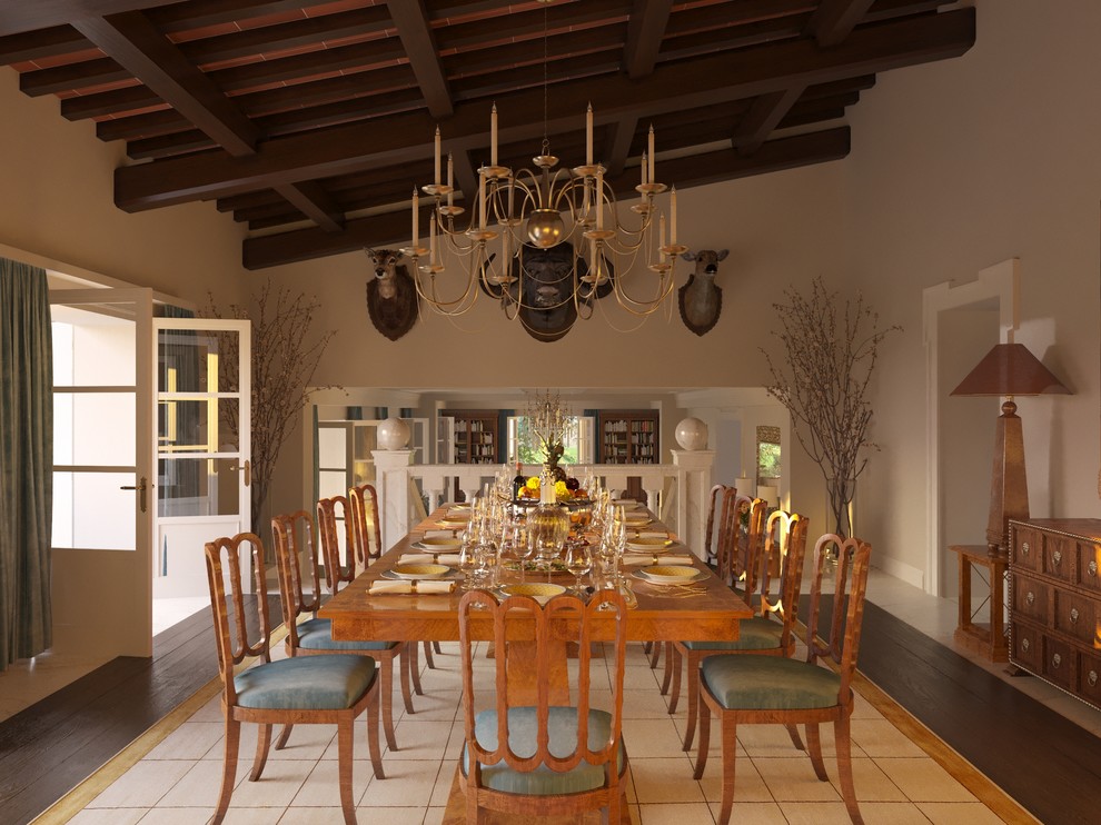 Интерьеры реконструированной виллы в Тоскане