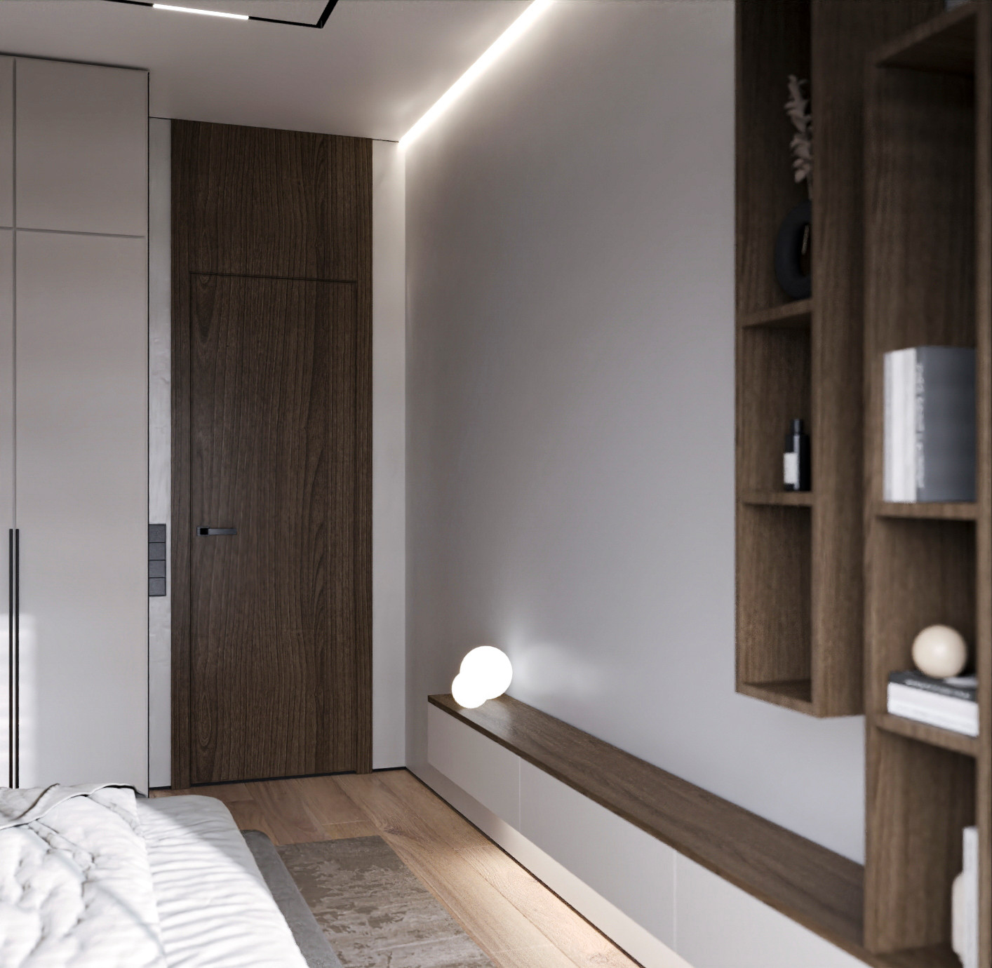 Обложка проекта: Спальня в стиле ЭКО минимализм