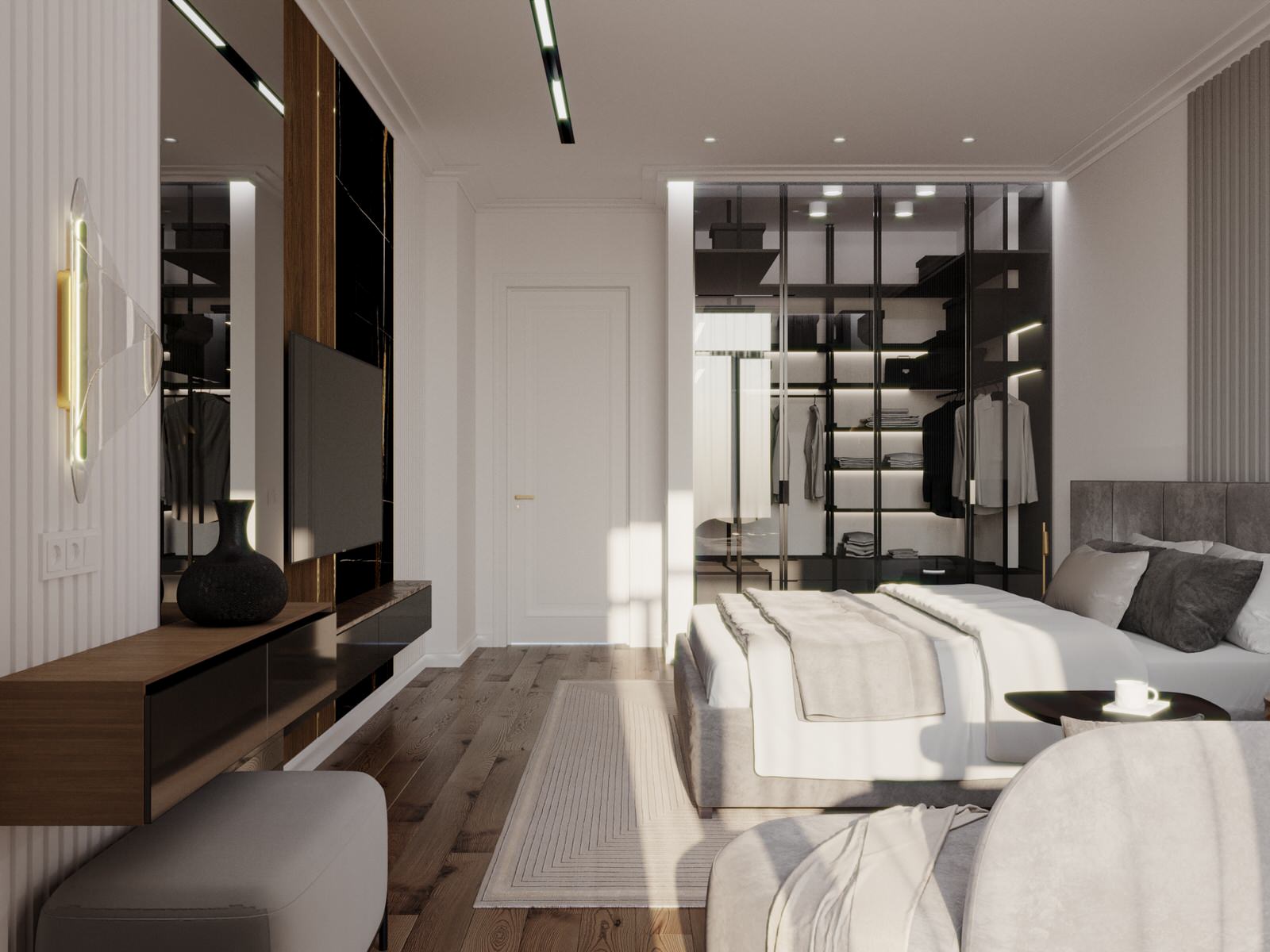 Современный интерьер с характером в жк "Royal park"