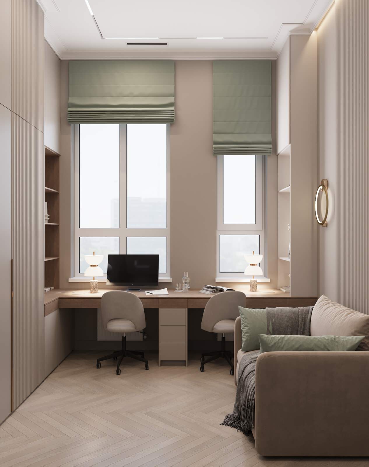 Обложка проекта: Кабинет в квартире ЖК "Олимпика" г. Екатеринбург