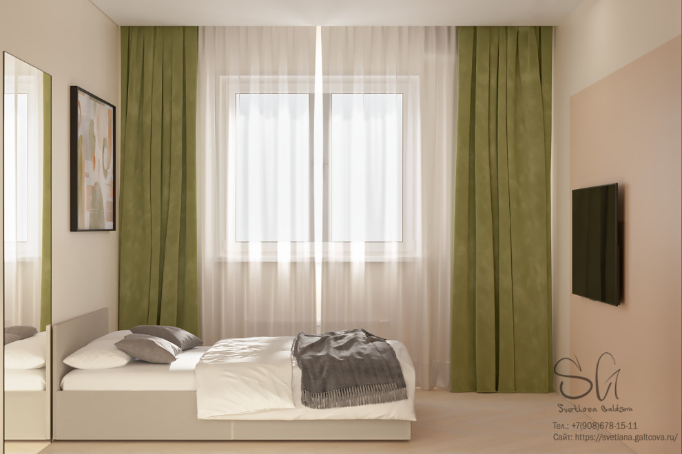 Обложка проекта: Проект однокомнатной квартиры ЖК Славянка, Краснодар