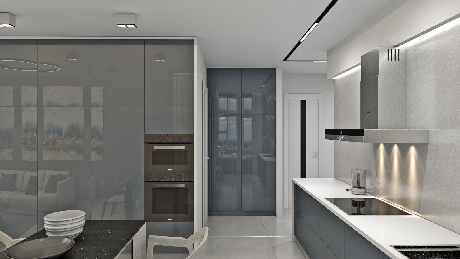 Прект современной гостиной