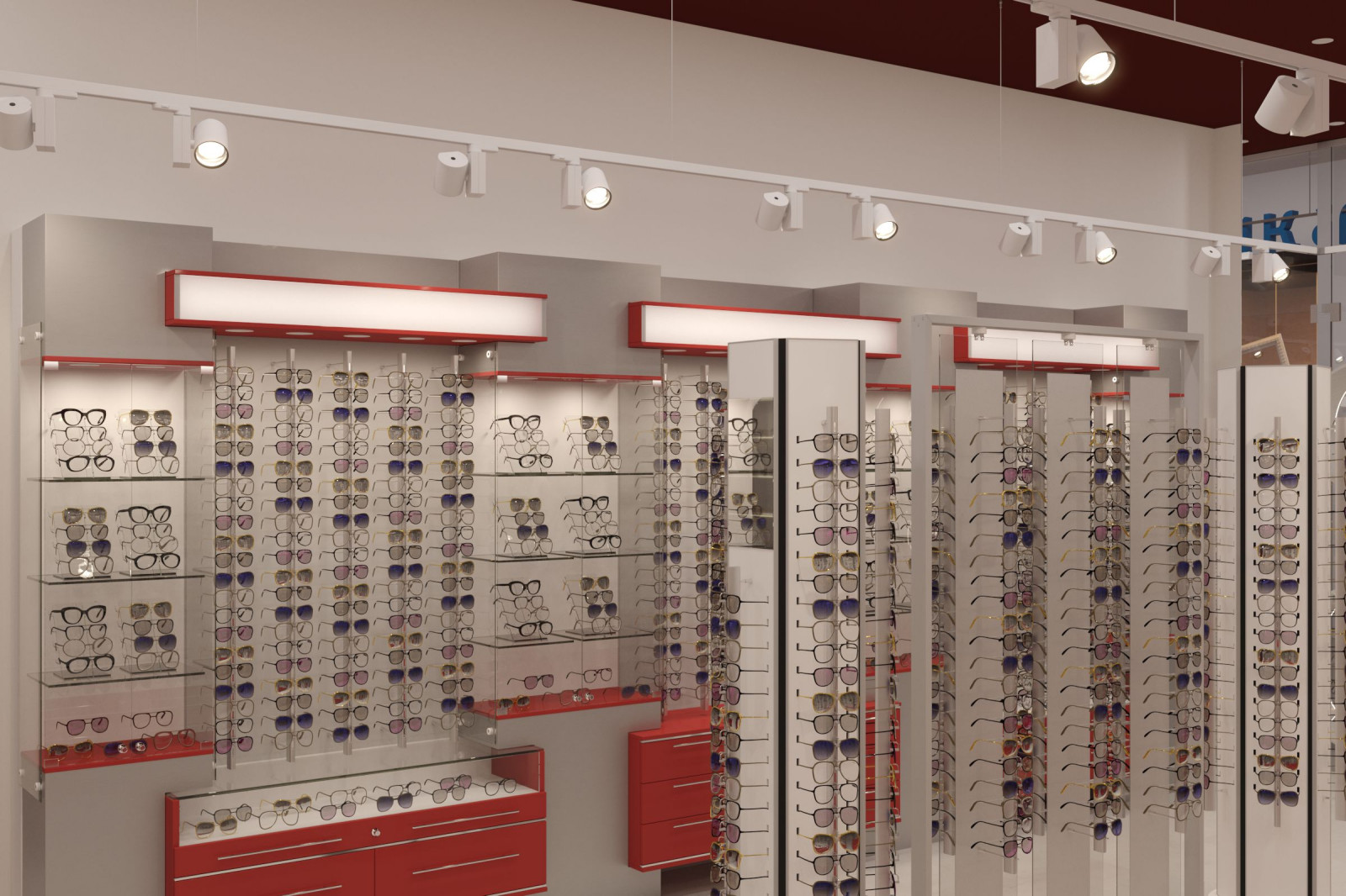 Интерьер салона оптика