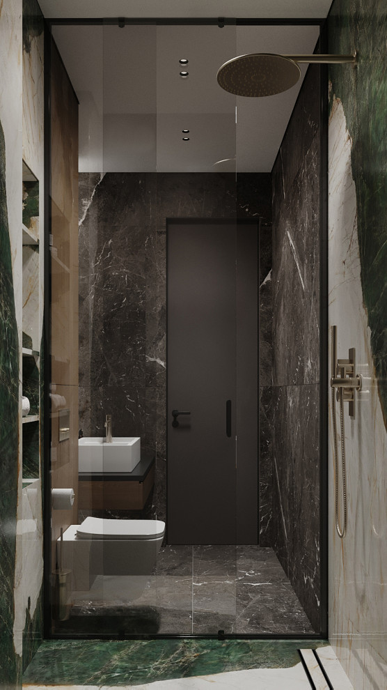 Брутальный интерьер квартиры 85 кв.м. в Москве. Проект