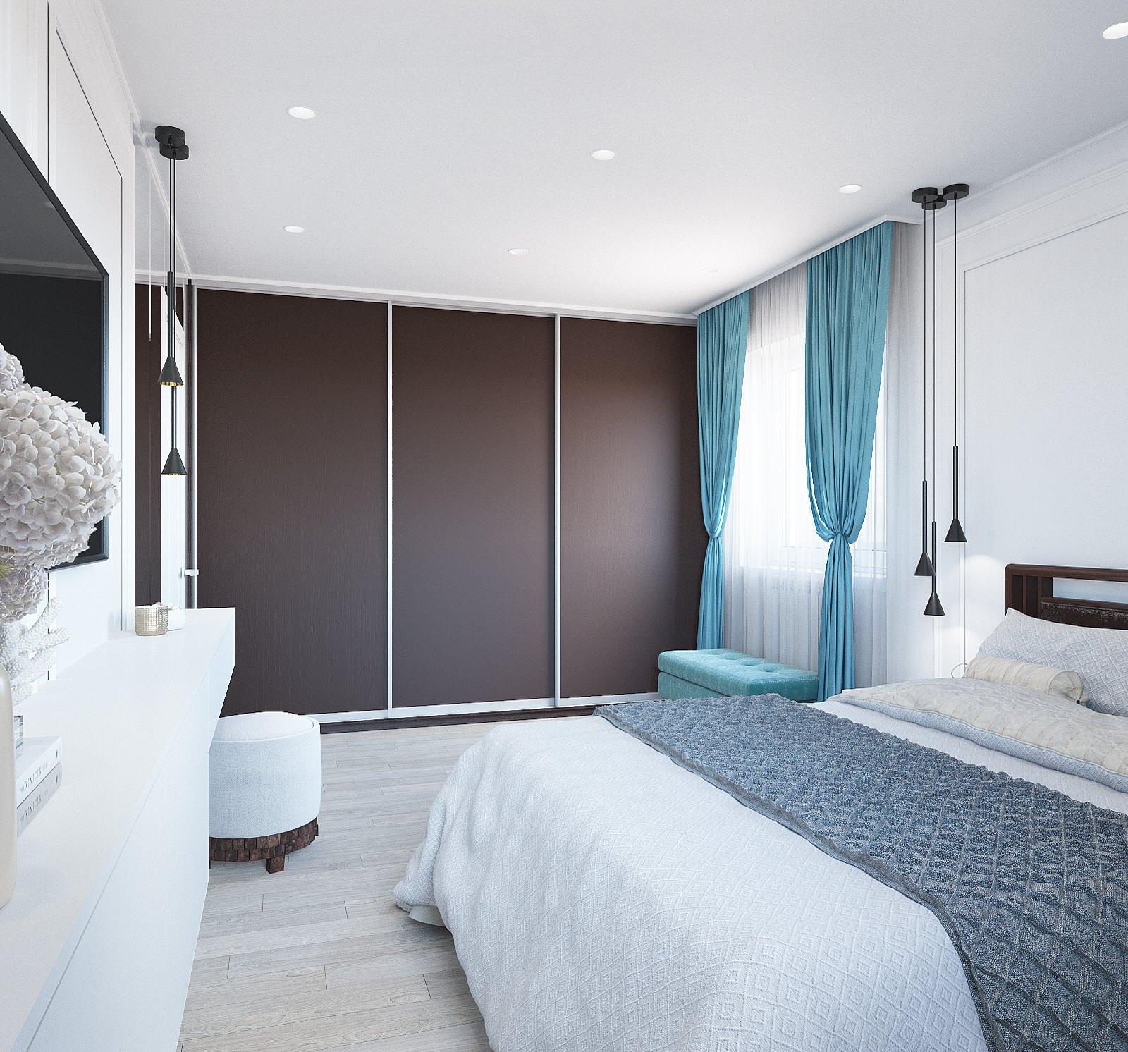 Белоснежная спальня