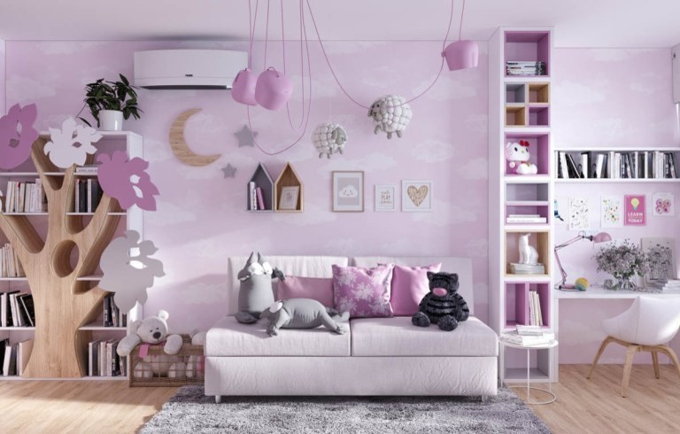 Детская со шведскими обоями