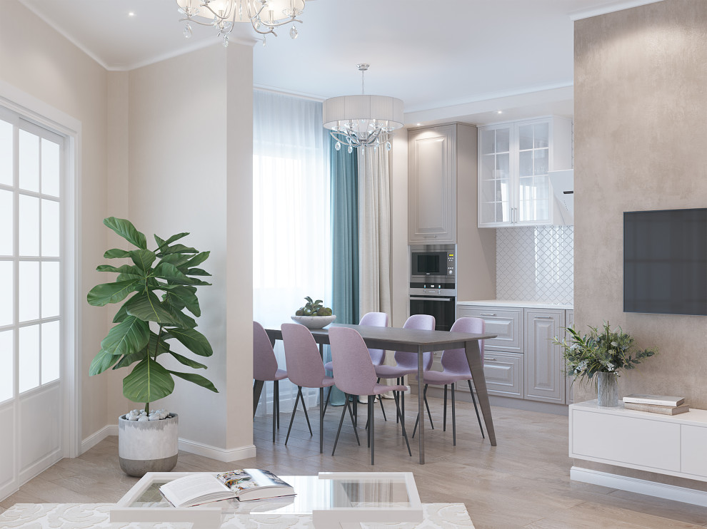 Обложка проекта: Светлый дизайн 3-ком. квартиры