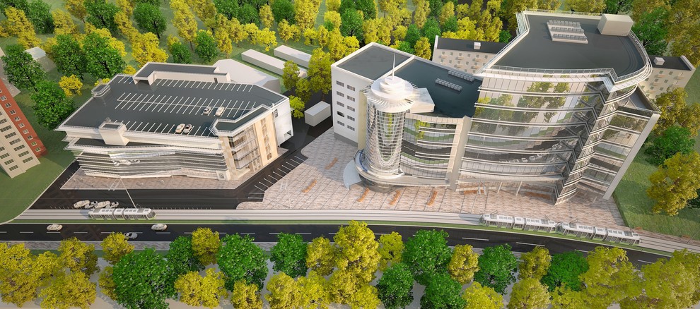 Комплекс административных зданий г. Екатеринбург ул. Радищева 55