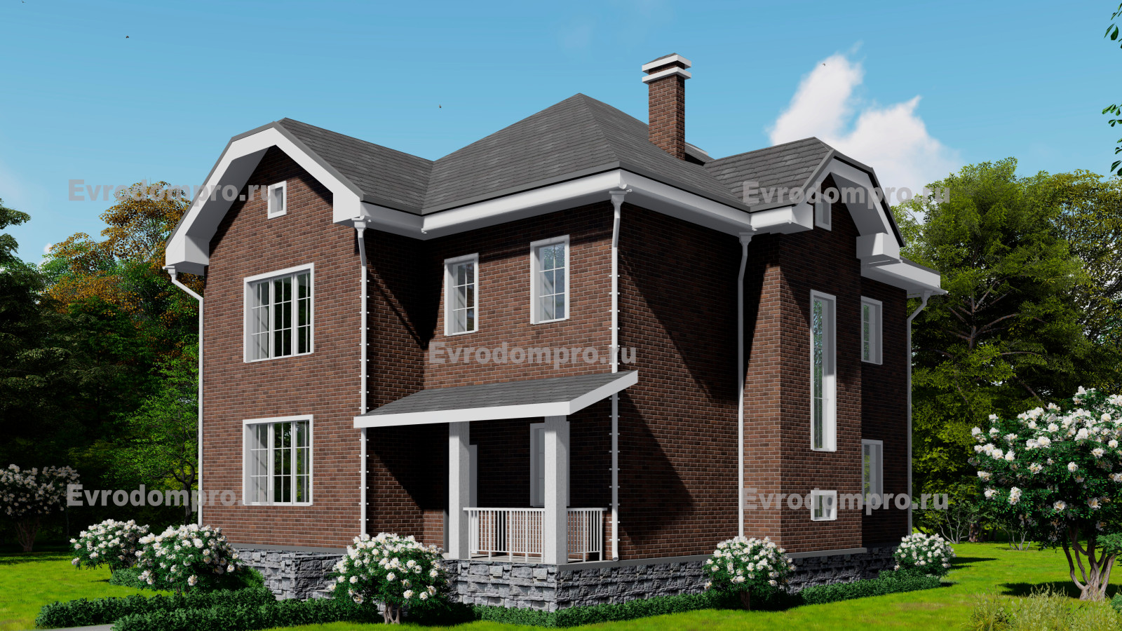 Проект дома в современном классическом стиле Н-64.