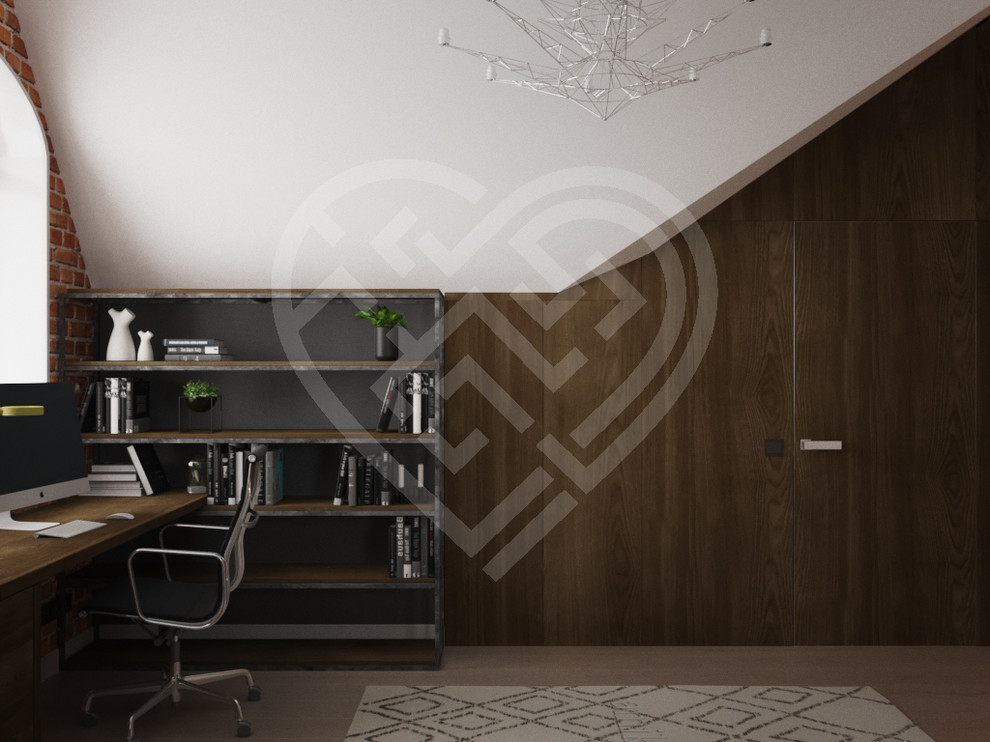 Дизайн интерьера коттеджа в стиле Лофт в Москве