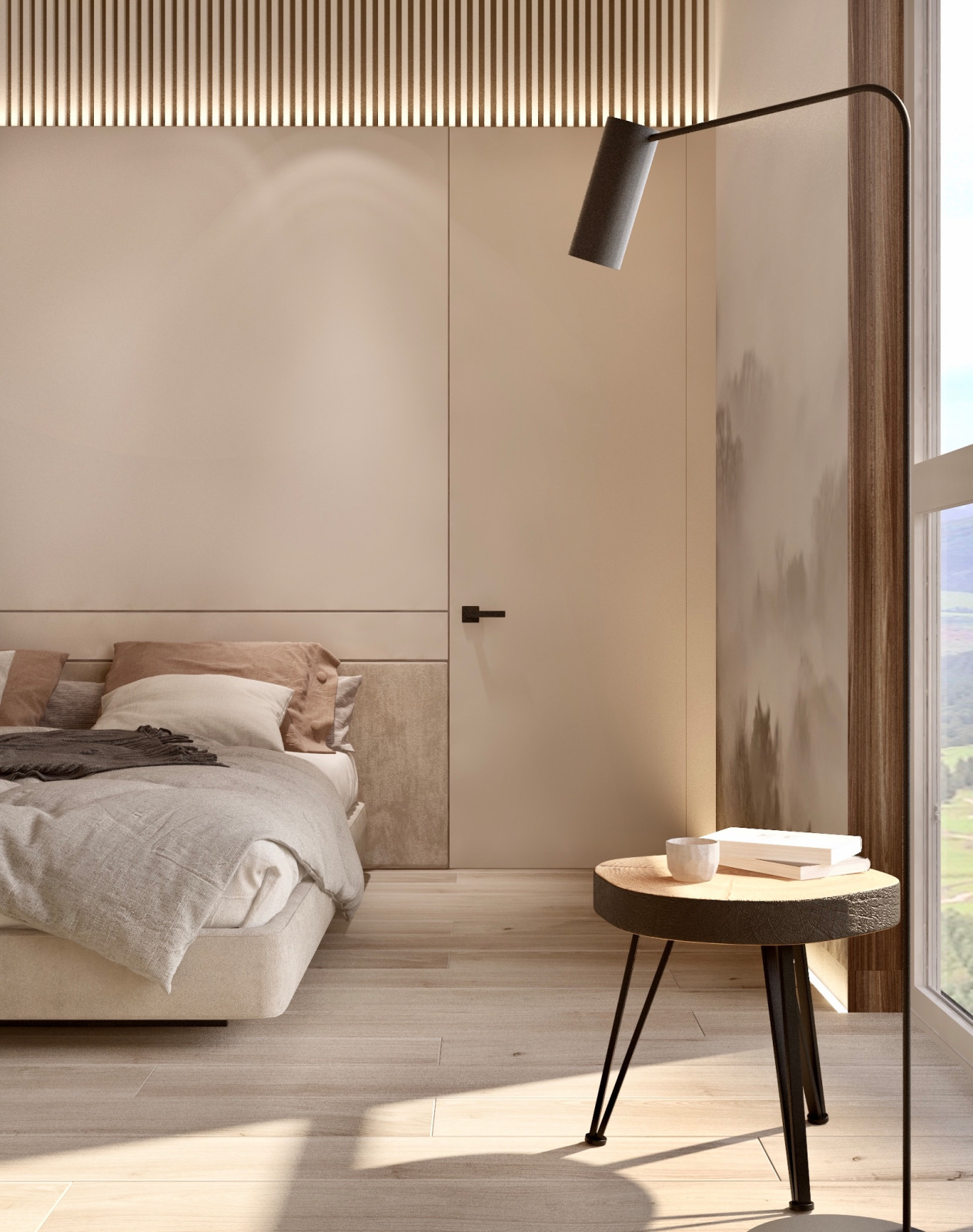 Спальня в частном доме по проекту судии Пейковых