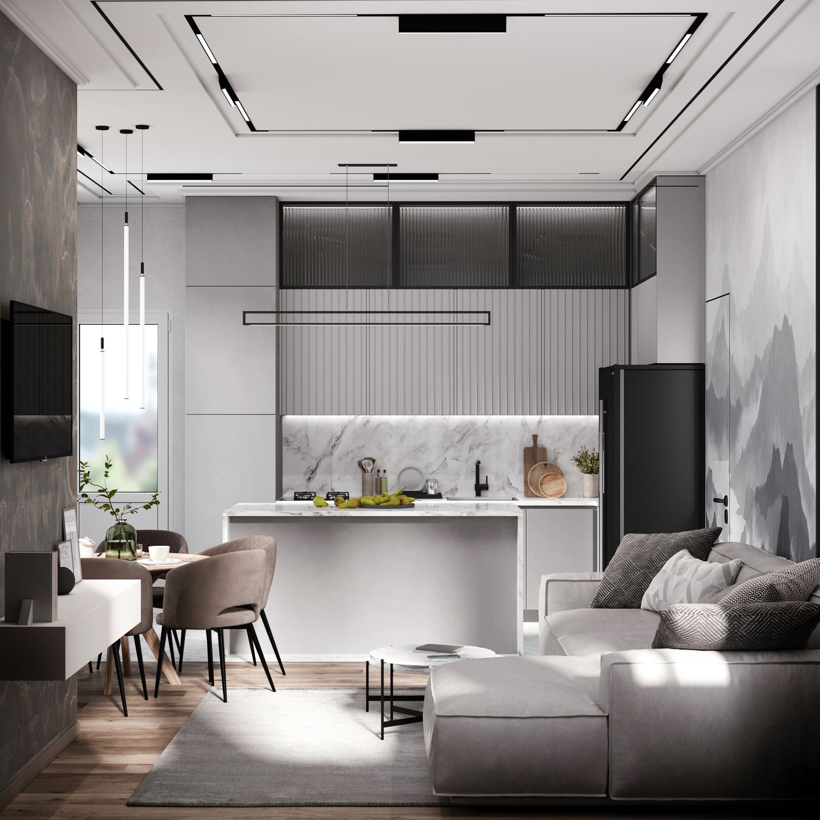 Обложка проекта: Дизайн проект дома 150кв.м. Современный стиль.