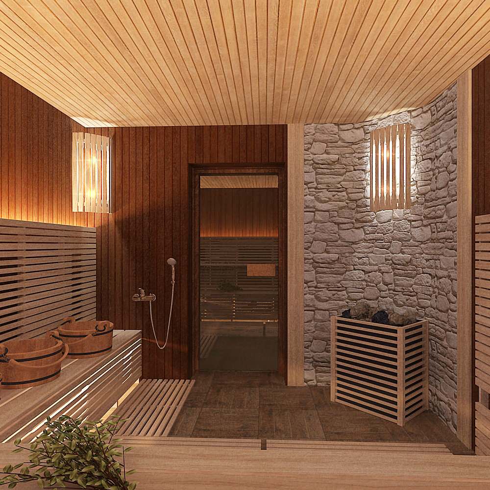 Сауна в русском стиле