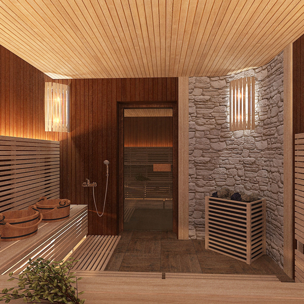 Сауна в русском стиле