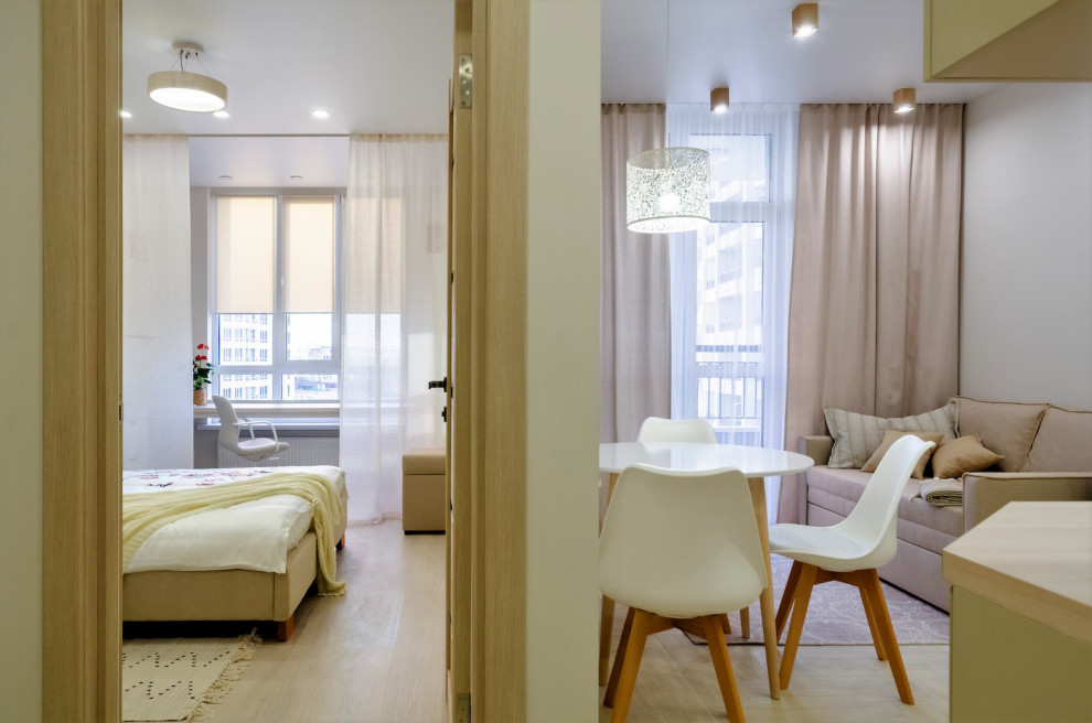 Легкий, расслабляющий интерьер в светлых тонах