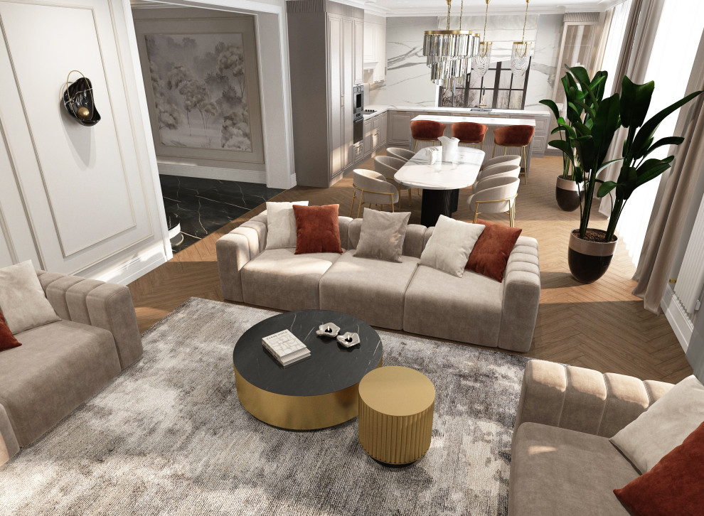 Кухня - гостиная 85 м2 г. Нижний Новгород