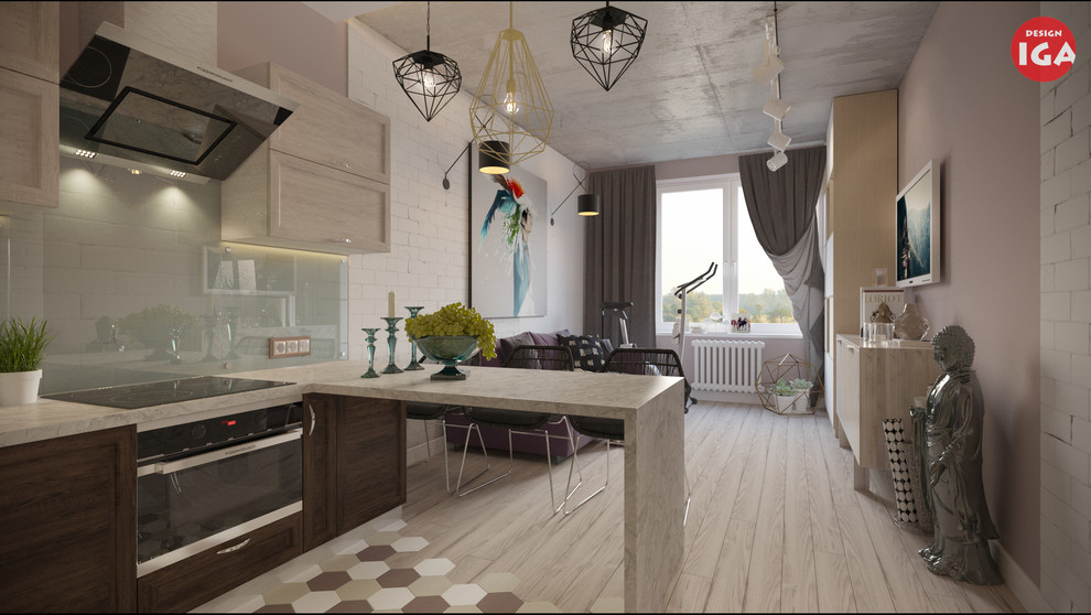 Лофт в 46 квадратах