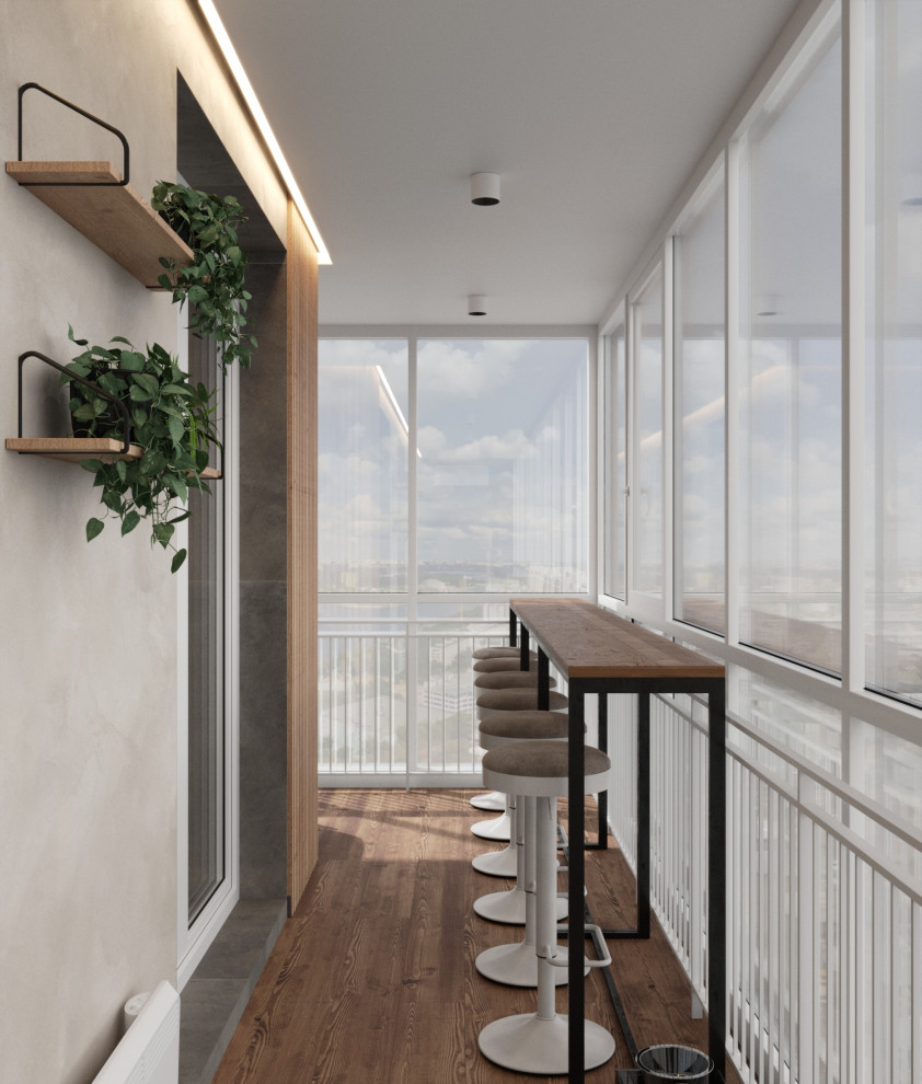 Дизайн квартиры в ЖК «Солярис» с большой лоджией